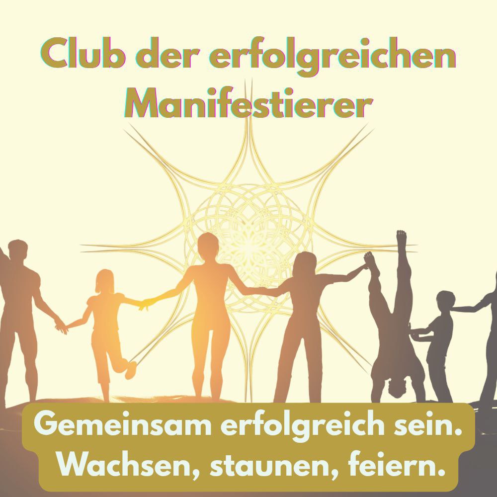 Eine Gruppe von Menschen, die sich an den Händen hält und gemeinsam erfolgreich manifestiert